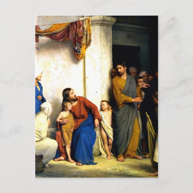 Bloch - Let the Little Children Come Onto Me Postcard (Front)