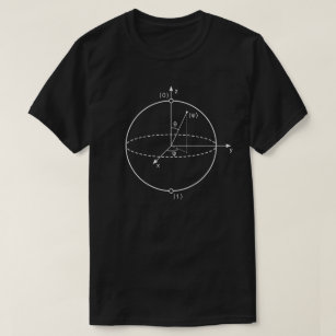 Bloch Sphere   Quantum Bit (Qubit) Physics / Math T-Shirt