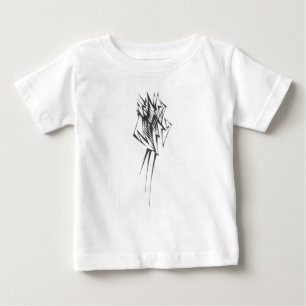 Block Black White Abstract Tribal Tattoo Art Baby T-Shirt