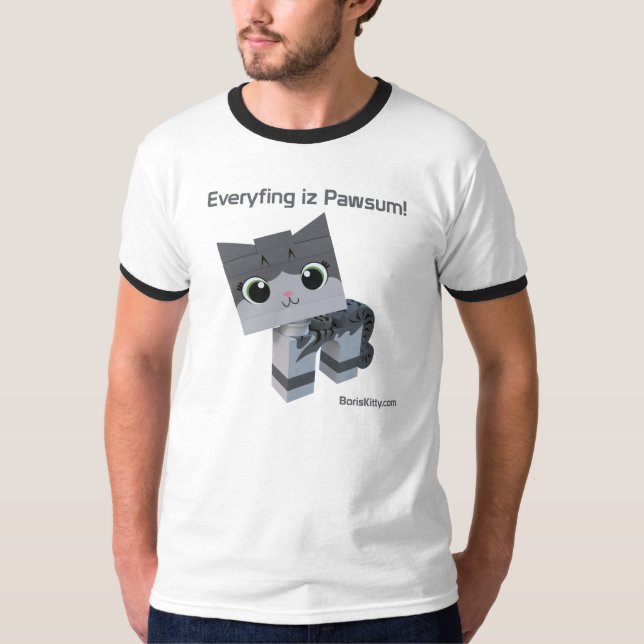 Block Boris Kitty T-Shirt (Front)