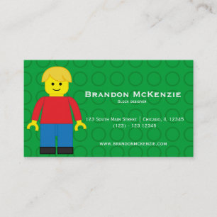 Block buildings designer business card