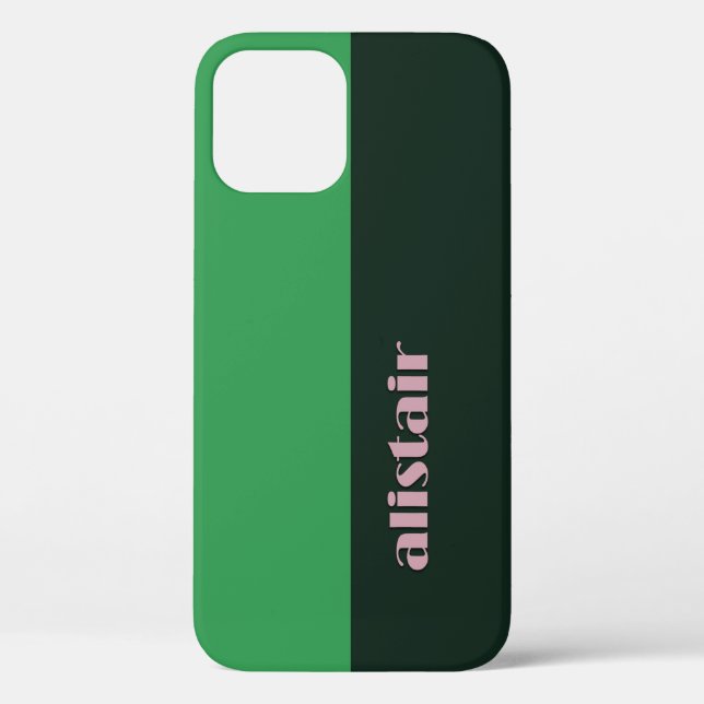 Block Colours With Personalization Case-Mate iPhone Case (Back)