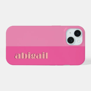 Block Colours With Personalization iPhone 15 Case