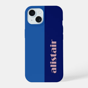 Block Colours With Personalization iPhone 15 Case