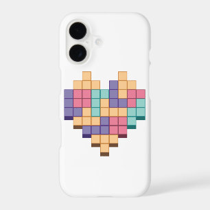 Block Game Heart Retro Style