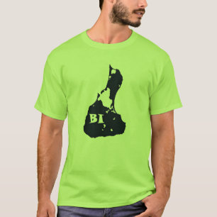 Block Island BI Island Shape T-Shirt