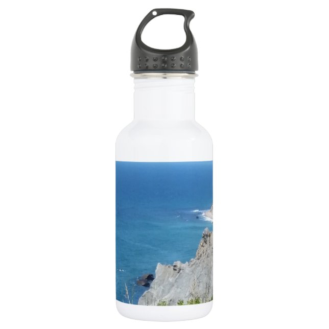 Block Island Bluffs - Block Island, Rhode Island 532 Ml Water Bottle (Front)