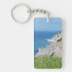 Block Island Bluffs - Block Island, Rhode Island Key Ring