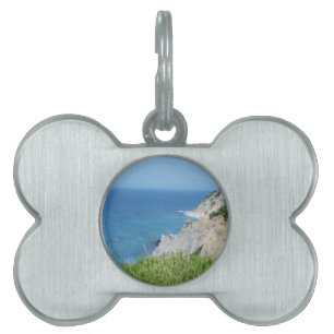 Block Island Bluffs - Block Island, Rhode Island Pet ID Tag