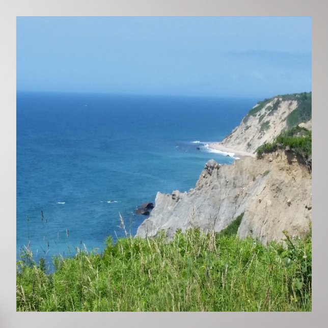 Block Island Bluffs - Block Island, Rhode Island Poster (Front)