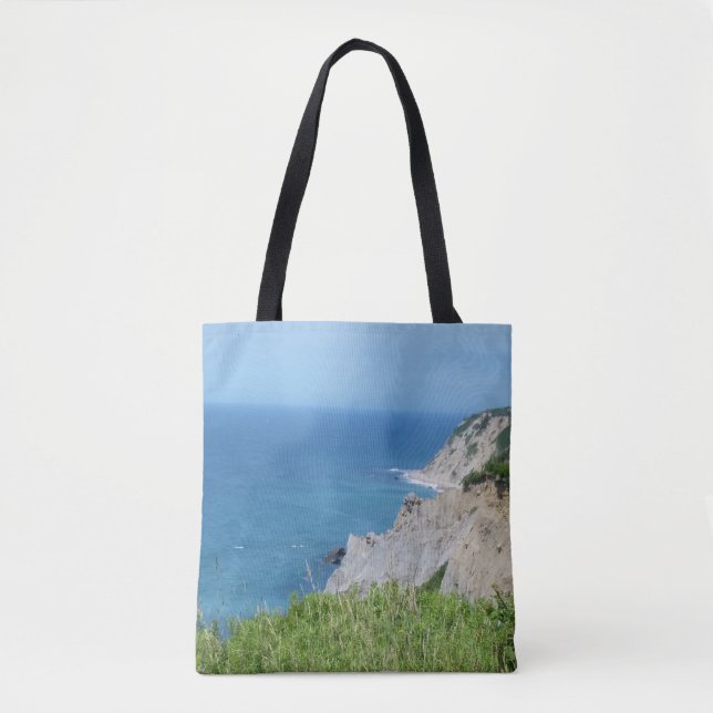 Block Island Bluffs - Block Island, Rhode Island Tote Bag (Front)