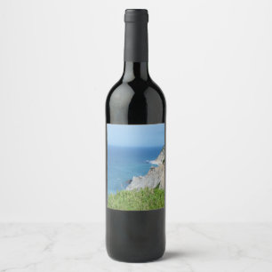 Block Island Bluffs - Block Island, Rhode Island Wine Label