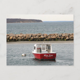 Block Island Boat Postcard