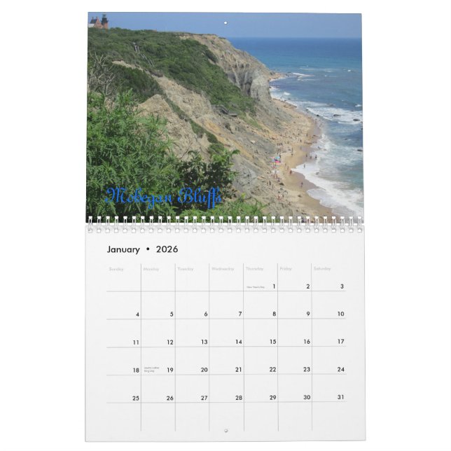 Block Island Calendar (Jan 2026)