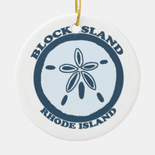 Block Island. Ceramic Tree Decoration