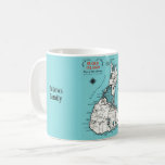 Block Island Custom Mug<br><div class="desc">A vintage Block Island map repurposed on a mug or on any of the drink ware. Customise / personalise it with any text you like OR delete the text for a plain illustrated mug.</div>