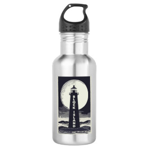 Block Island Lighthouse Rhode Island Moon 532 Ml Water Bottle
