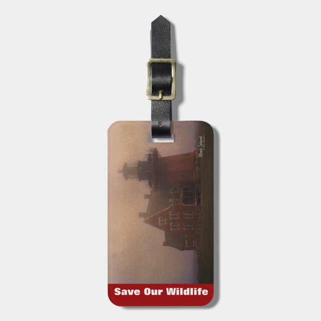 Block Island Luggage Tag (Front Vertical)