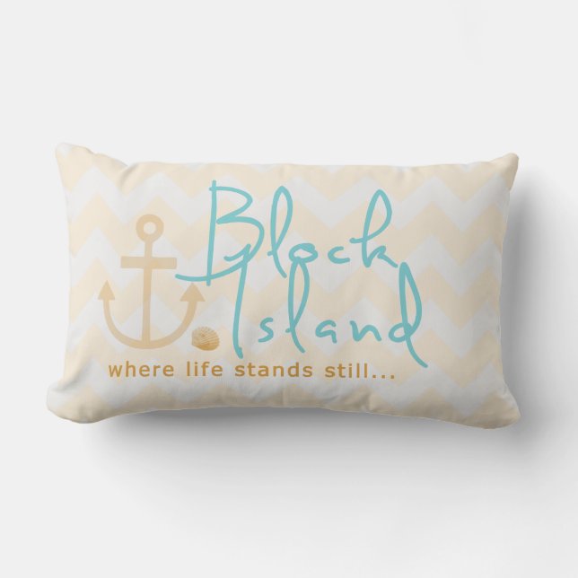 Block Island Nautical Pillow (Front)