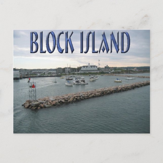 block island rhode island postcard (Front)