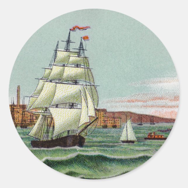 Block Island Round Sticker (Front)