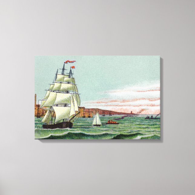 Block Island Small Wrapped Canvas (Front)
