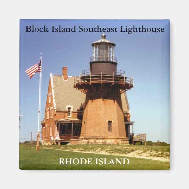 Block Island Southeast Lighthouse, RI Magnet (Front)