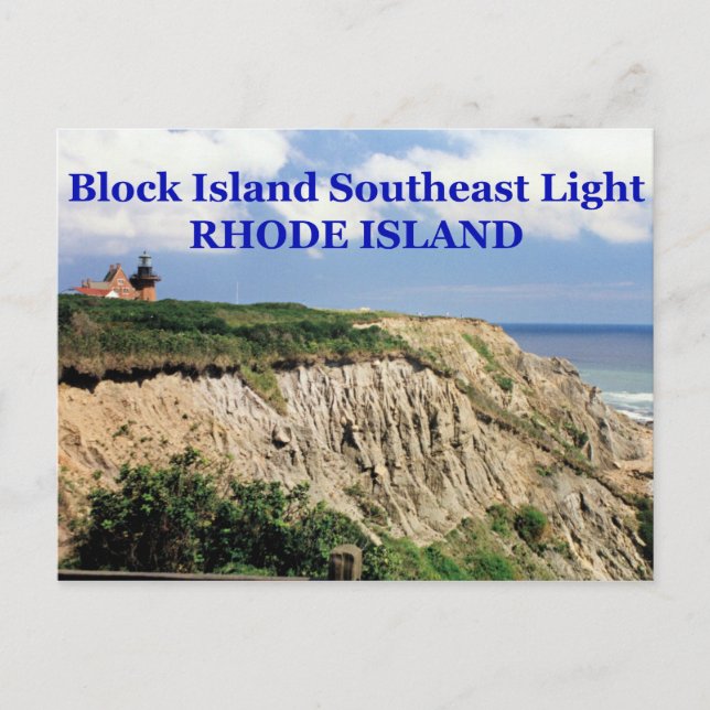 Block Island Southeast Lighthouse, RI Postcard (Front)