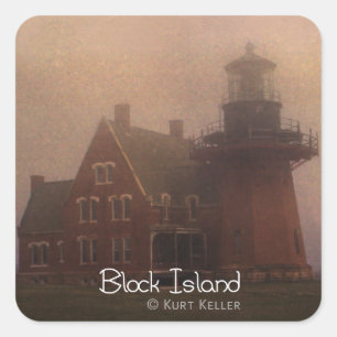 Block Island Square Sticker