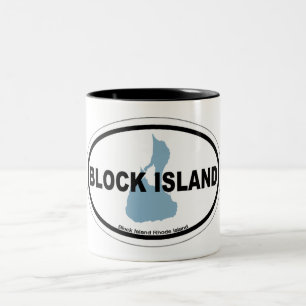 Block Island. Two-Tone Coffee Mug