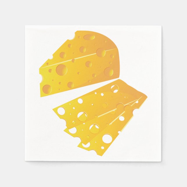 Block Of Cheese Paper Napkins (Front)