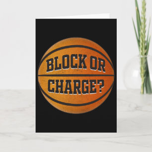Block Or Charge Funny Sketll Meme Quote Card