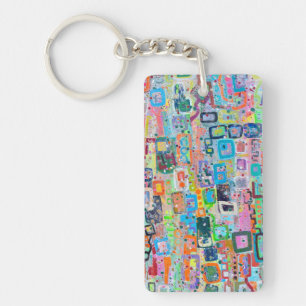 Block Party Acrylic Keychain