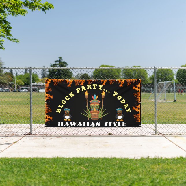 Block party hawaiian style banner (Insitu)