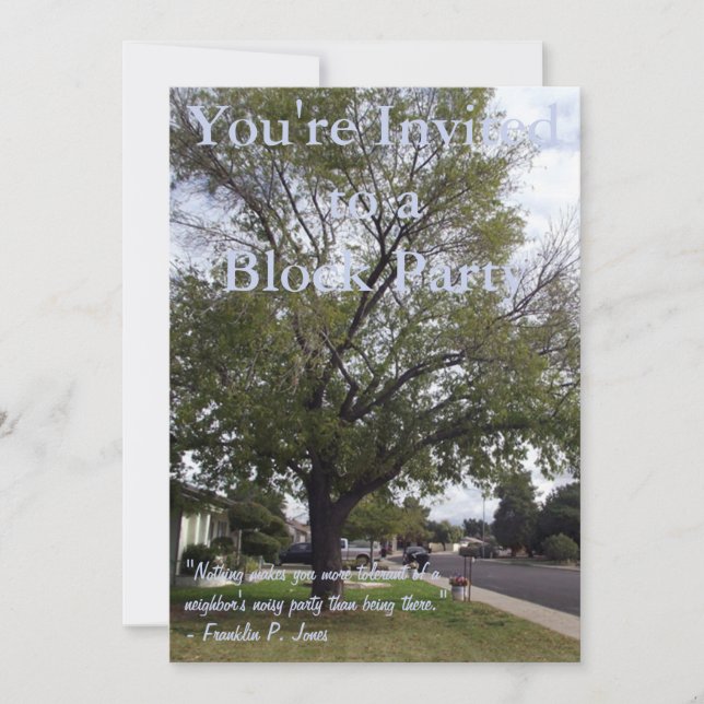 Block Party Invitation (Front)
