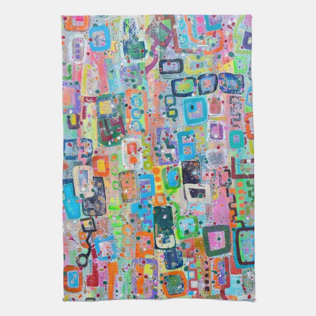 Block Party Kitchen Towel (Vertical)