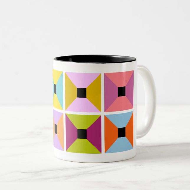 Block Party Two-Tone Coffee Mug (Front Right)