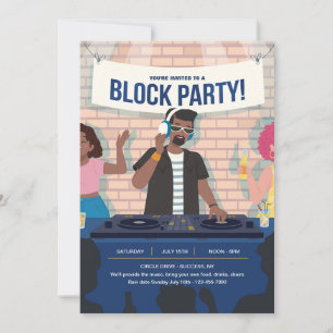 Block Party Urban Invitation