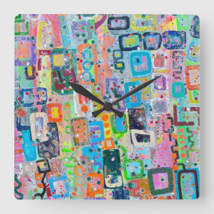 Block Party Wall Clock