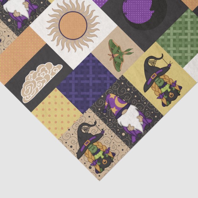 Block Patchwork (Solar Corona) Tissue Paper (Detail)