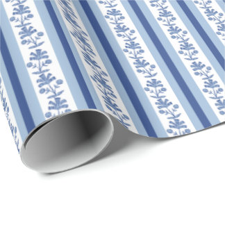 Block Print Lotus Wrapping Paper