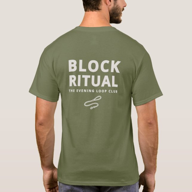Block Ritual Evening Loop Dog Owner Club T-Shirt (Back)