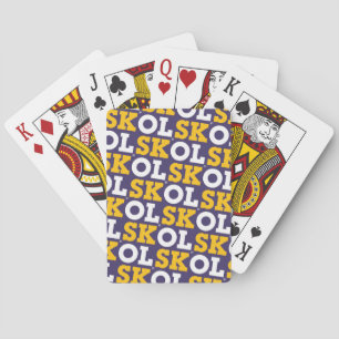 Block Script “SKOL" - Playing Cards