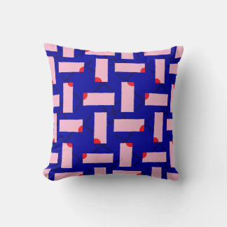 Block Theory Bold Pink & Cobalt Blue Cushion