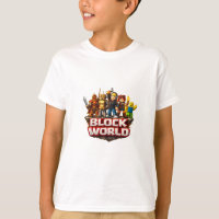Block World Gamer Squad Design – Colorful Cube Cha