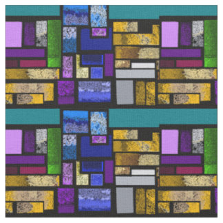 Blockage abstract over black fabric