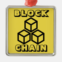Blockchain Block Chain Crypto Christmas Ornament