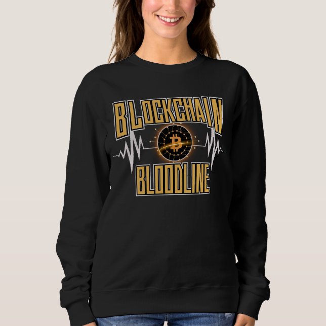 Blockchain Bloodline™ Quiet Power Crypto Architect Sweatshirt (Front)