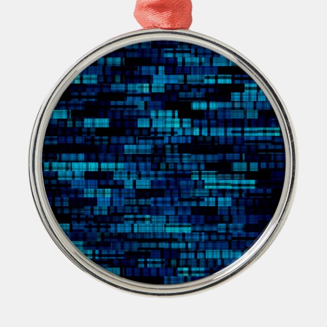 Blockchain Technology or Block Chain Technologies Metal Tree Decoration (Front)