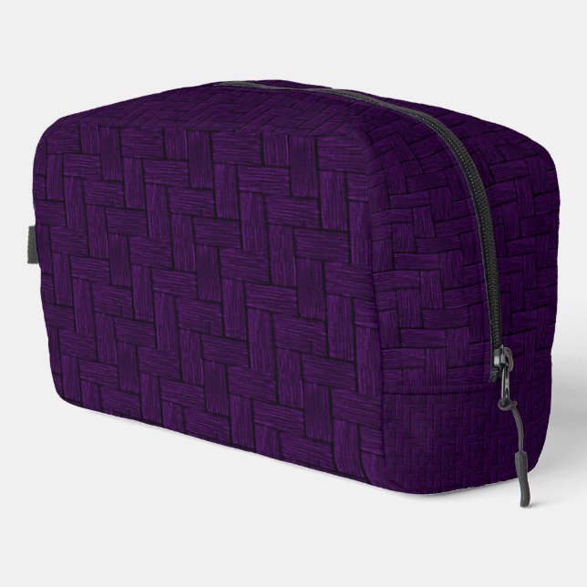 Blocked Purple Dopp Kit Print Cut Sew Bag (Right Corner)